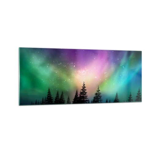 Cuadro sobre vidrio - Impresiones sobre Vidrio - Magia blanca - 100x40 cm