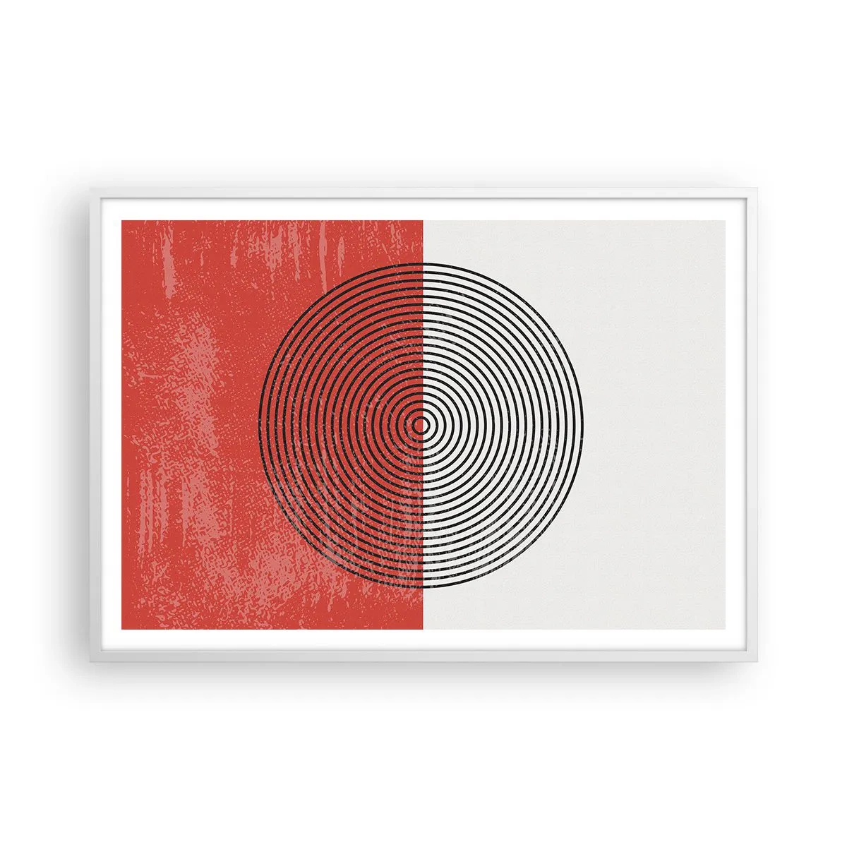 Póster en marco blanco - En el corazón de la misma - 100x70 cm