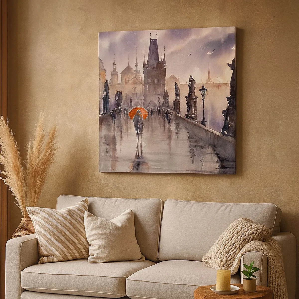 Cuadro sobre lienzo - Impresión de Imagen - La gente no cambia - 30x30 cm