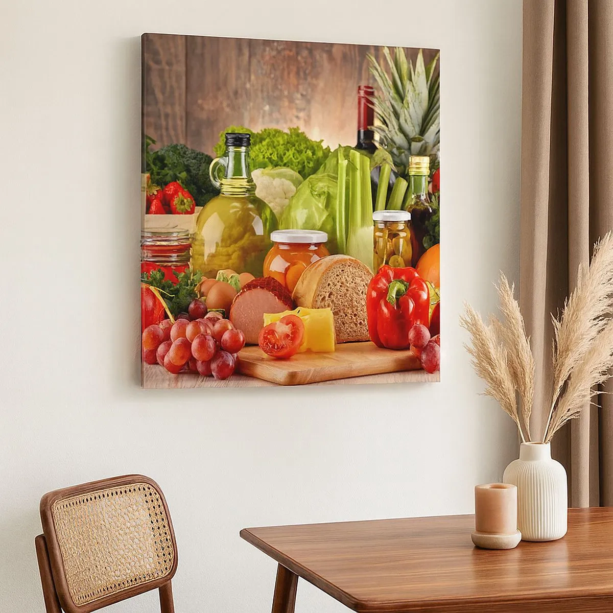 Cuadro sobre lienzo - Impresión de Imagen - La mesa está lista - 30x30 cm