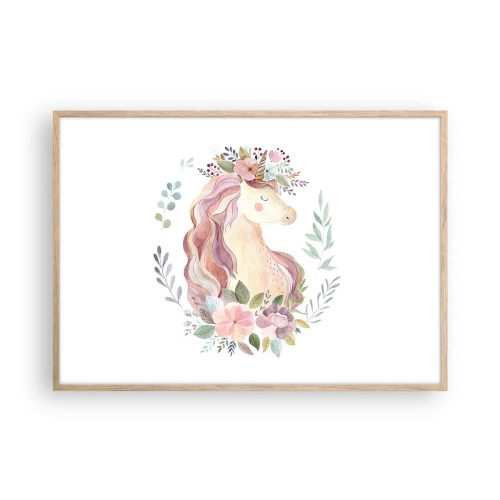 Póster en marco roble claro - Una invitación al mundo de los cuentos de hadas - 100x70 cm