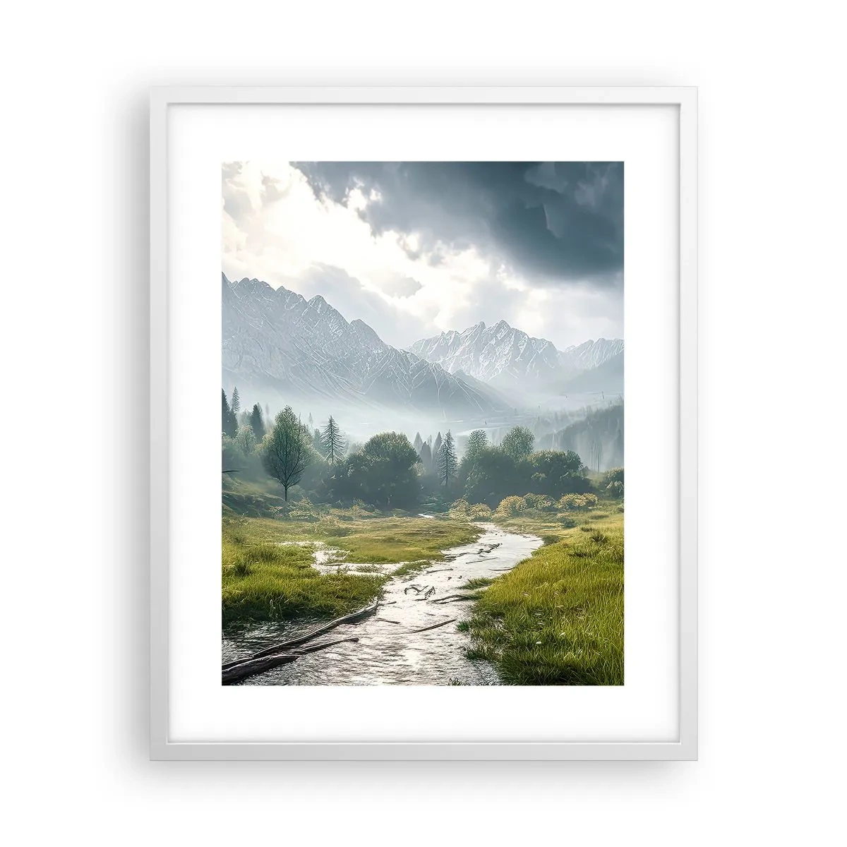 Póster en marco blanco - De ida y vuelta - 40x50 cm