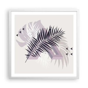 Póster en marco blanco - La sombra de una sombra - 60x60 cm