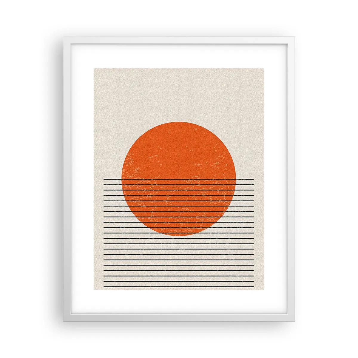 Póster en marco blanco - Siempre el sol - 40x50 cm