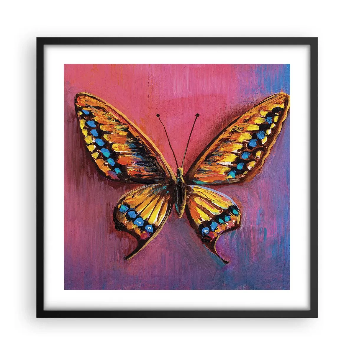 Póster en marco negro - Una joya de la naturaleza - 50x50 cm