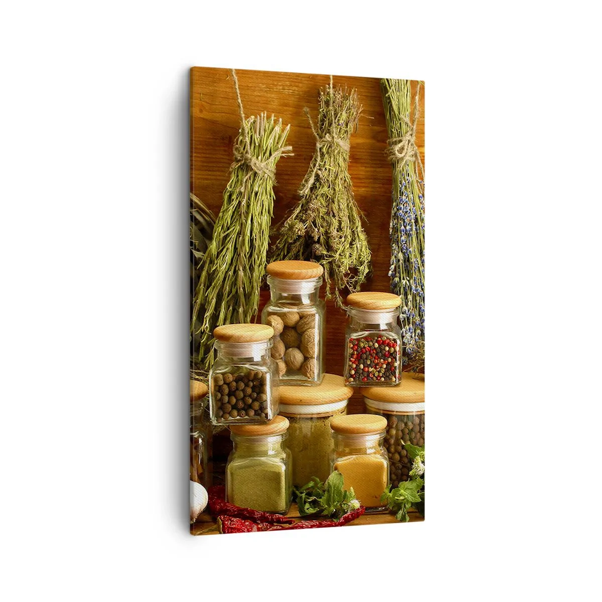 Cuadro sobre lienzo - Impresión de Imagen - La magia de la cocina - 45x80 cm