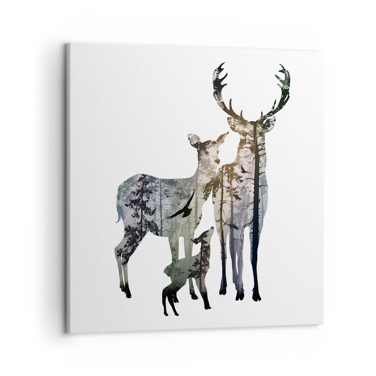 Cuadro sobre lienzo - Impresión de Imagen - Fotografía familiar - 50x50 cm