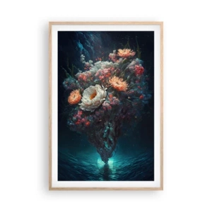 Póster en marco roble claro - Extraño jardín - 61x91 cm