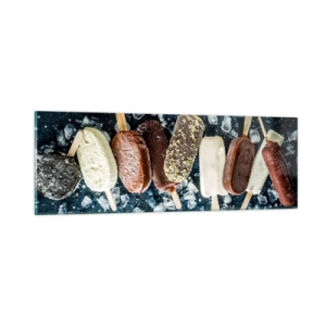 Cuadro sobre vidrio - Impresiones sobre Vidrio - El sabor del verano caluroso - 90x30 cm