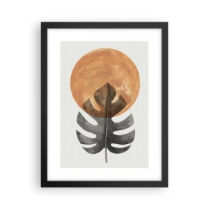 Póster en marco negro - Siempre el sol - 30x40 cm