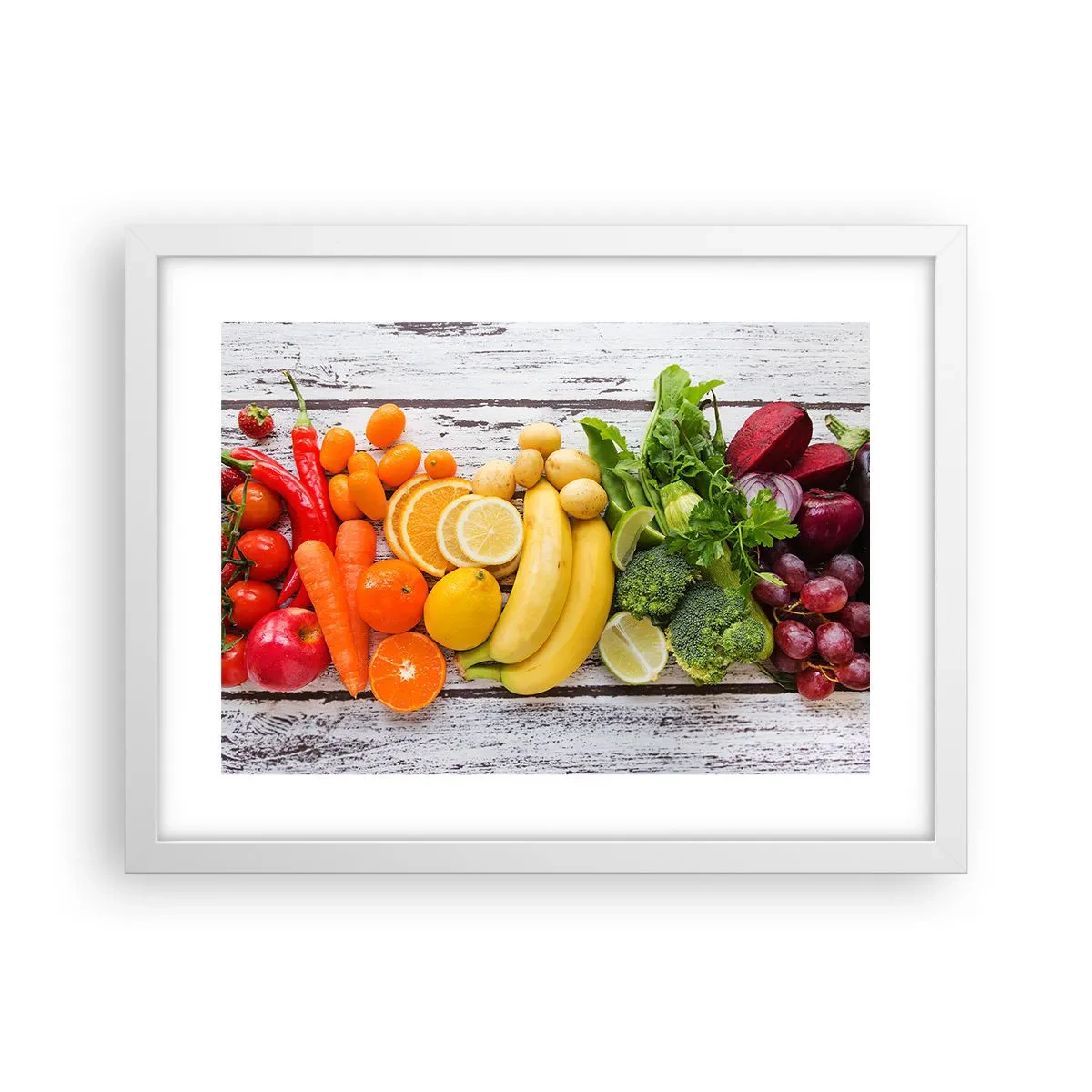 Póster en marco blanco - ¿No es suficiente? - 40x30 cm