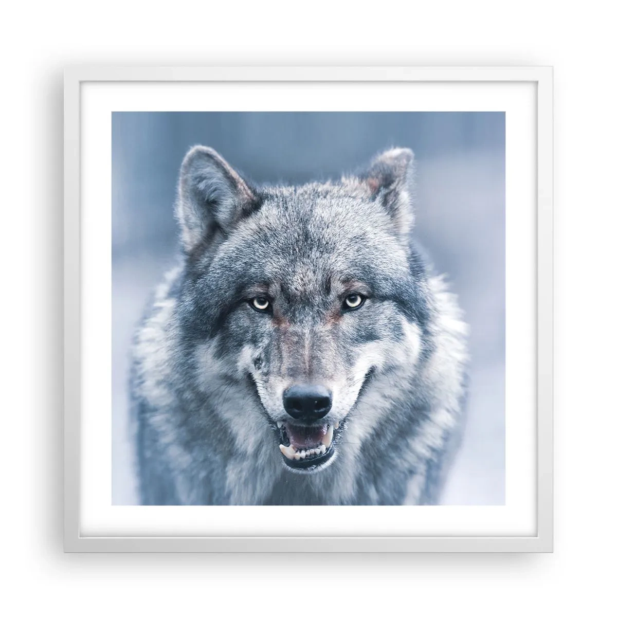 Póster en marco blanco - ¿Aceptarás el reto? - 50x50 cm