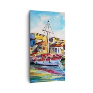 Cuadro sobre lienzo - Impresión de Imagen - Tarde de arco iris - 55x100 cm