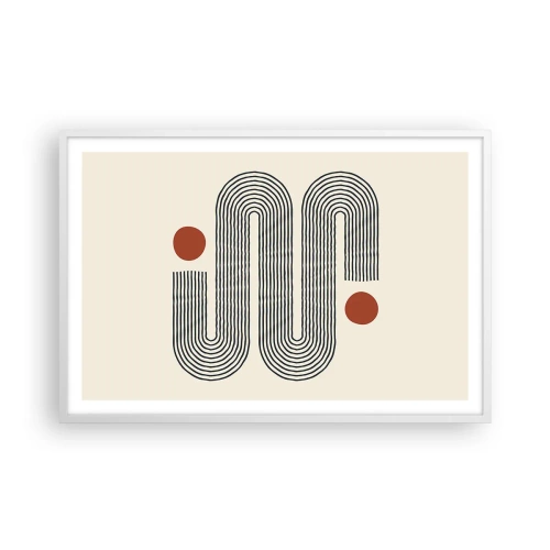 Póster en marco blanco - De principio a fin - 91x61 cm