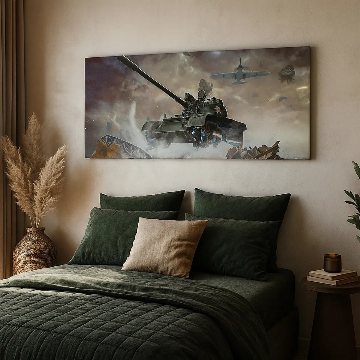 Cuadro sobre lienzo - Impresión de Imagen - La batalla es terrible y hermosa - 30x30 cm