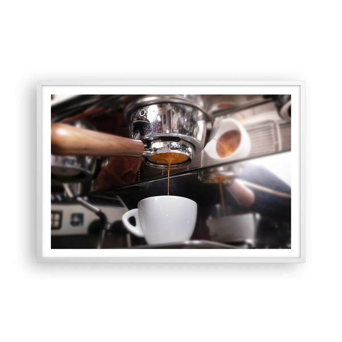 Póster en marco blanco - El mejor momento del día - 91x61 cm