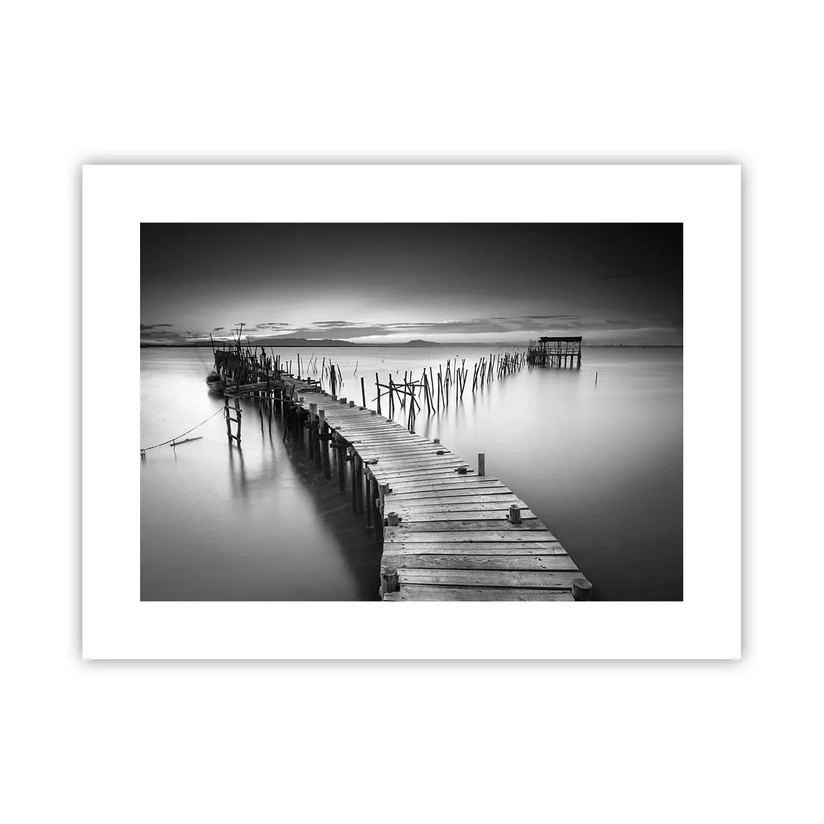 Póster - La calma de una orilla olvidada - 40x30 cm