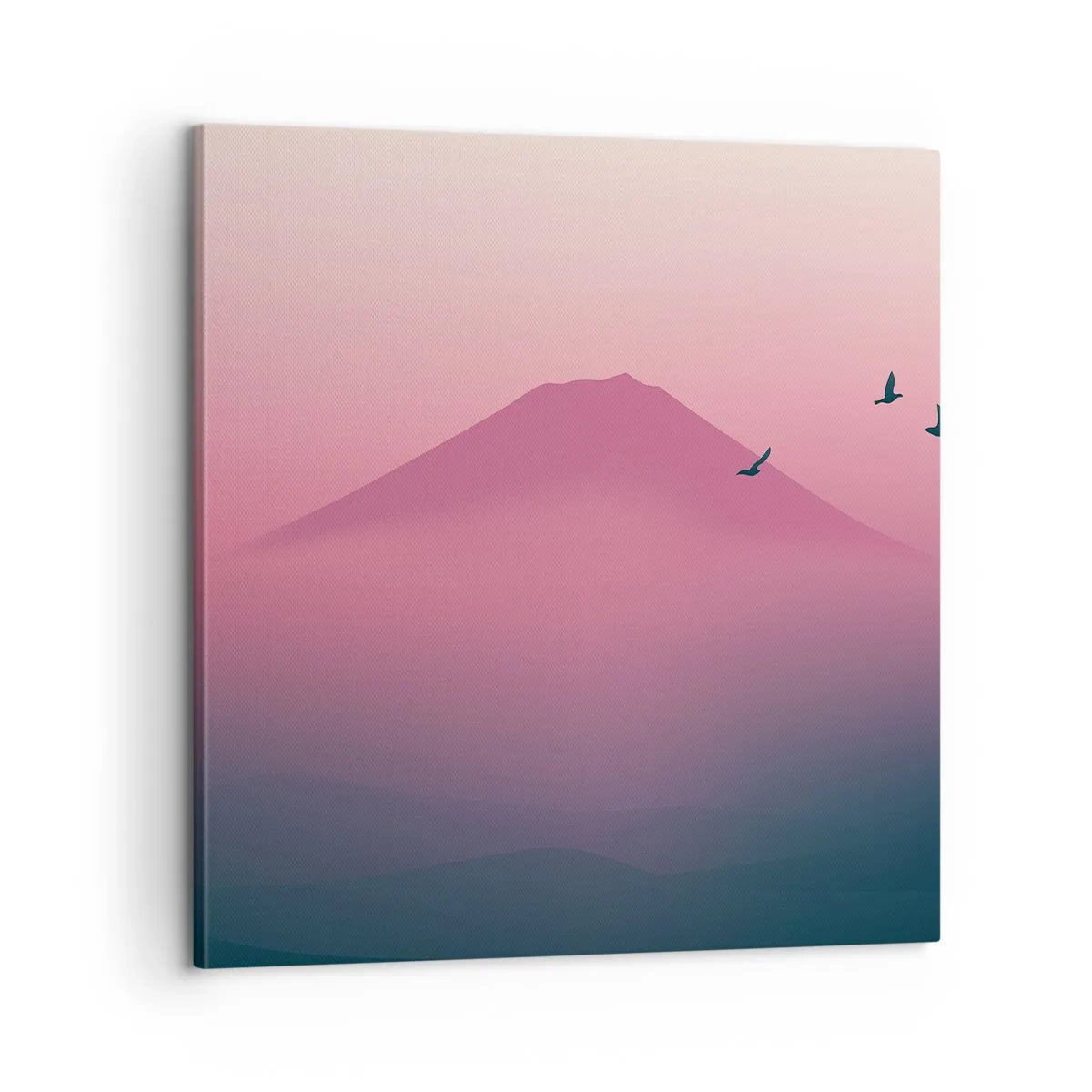 Cuadro sobre lienzo - Impresión de Imagen - Sobre las nubes - 60x60 cm