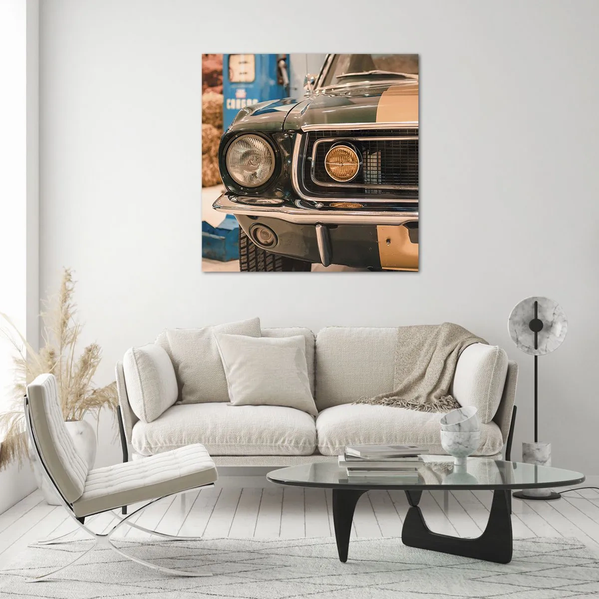 Cuadro sobre vidrio - Impresiones sobre Vidrio - Encuentro con una leyenda - 70x70 cm