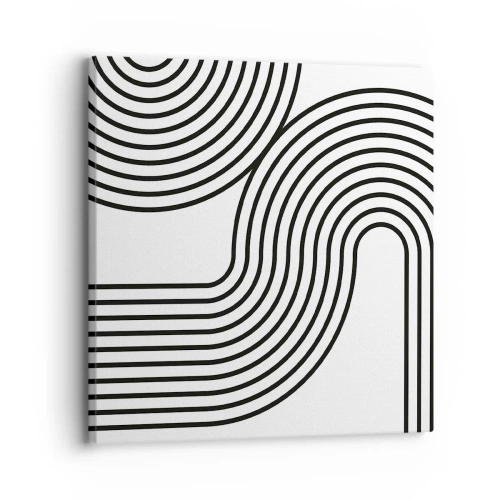 Cuadro sobre lienzo - Impresión de Imagen - En una curva - 30x30 cm