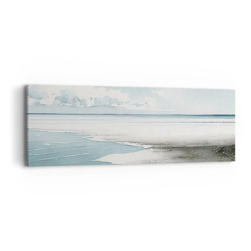 Cuadro sobre lienzo - Impresión de Imagen - Suave marea otoñal - 90x30 cm