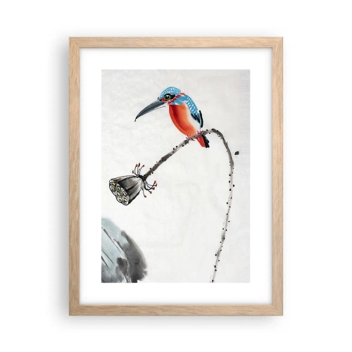 Póster en marco roble claro - La vida de la pradera - 30x40 cm