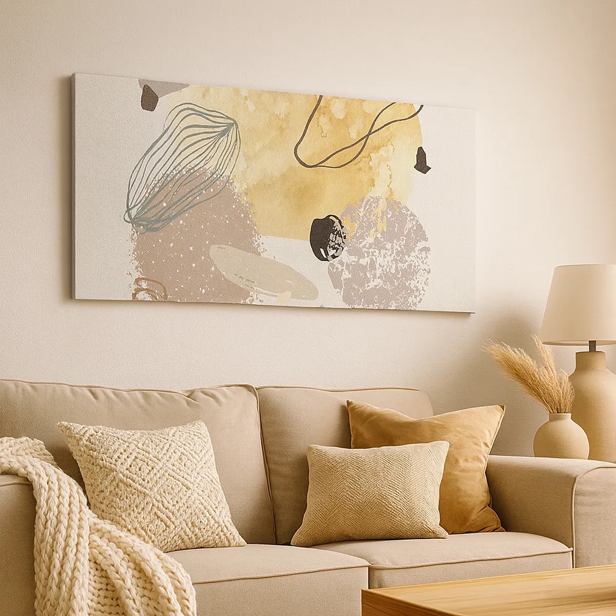 Cuadro sobre lienzo - Impresión de Imagen - Plumología aplicada - 30x30 cm