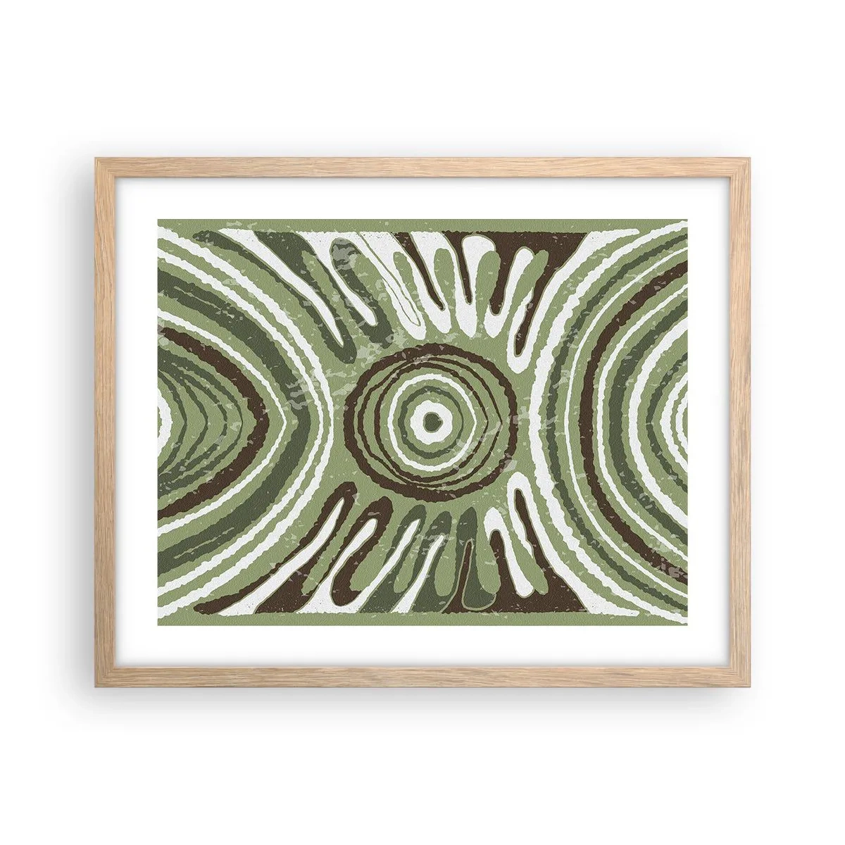 Póster en marco roble claro - Explosión de emociones - 50x40 cm