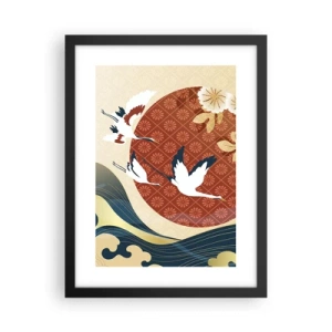 Póster en marco negro - Un cuento de hadas japonés - 30x40 cm
