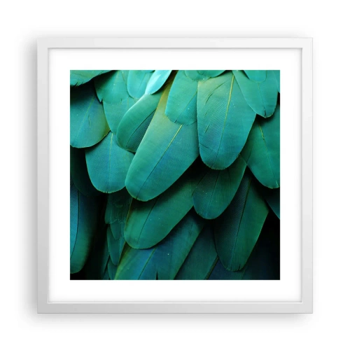 Póster en marco blanco - La precisión de la naturaleza - 40x40 cm