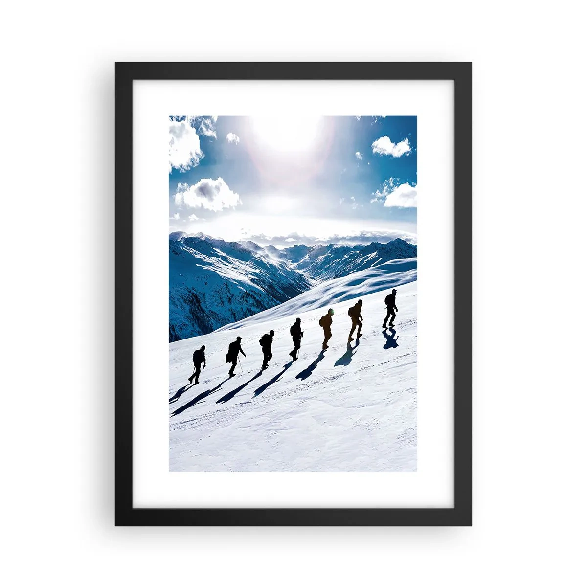 Póster en marco negro - Equipo de conquistadores - 30x40 cm