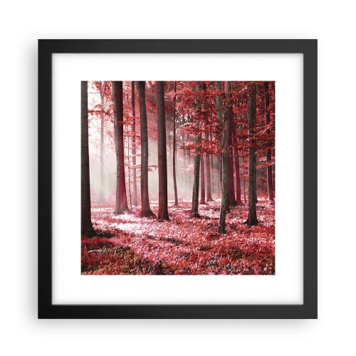 Póster en marco negro - Rojo como el que más - 30x30 cm