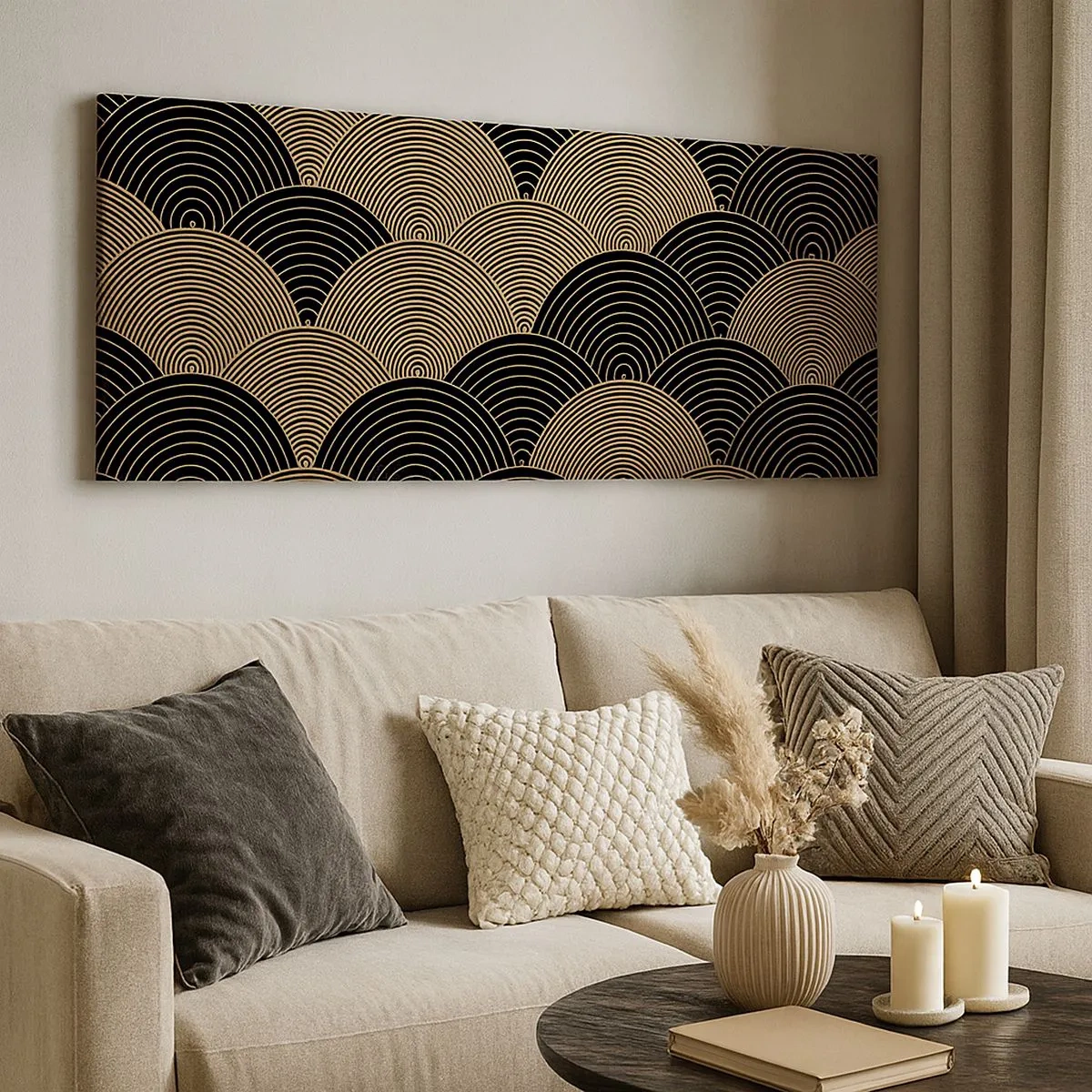 Cuadro sobre lienzo - Impresión de Imagen - Multiplicación de la unidad - 100x40 cm