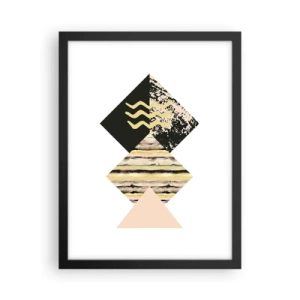 Póster en marco negro - No es tan sencillo - 30x40 cm