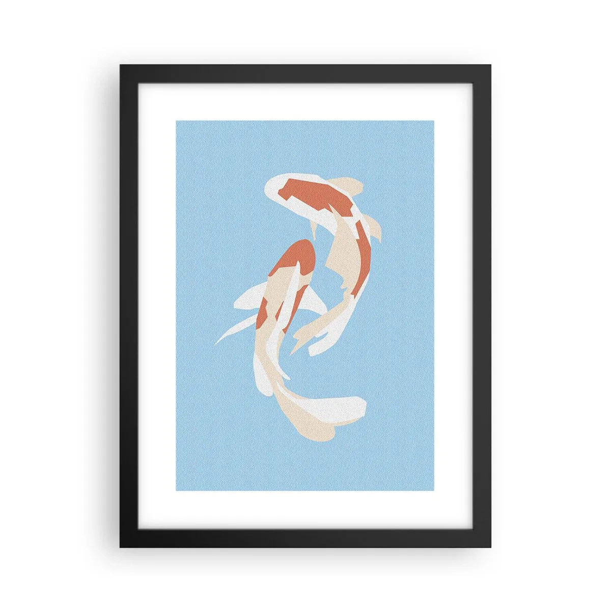 Póster en marco negro - Natación sincronizada espontánea - 30x40 cm