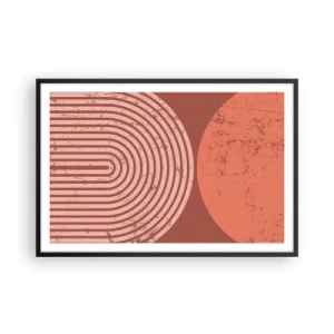 Póster en marco negro - Estrecha relación - 91x61 cm