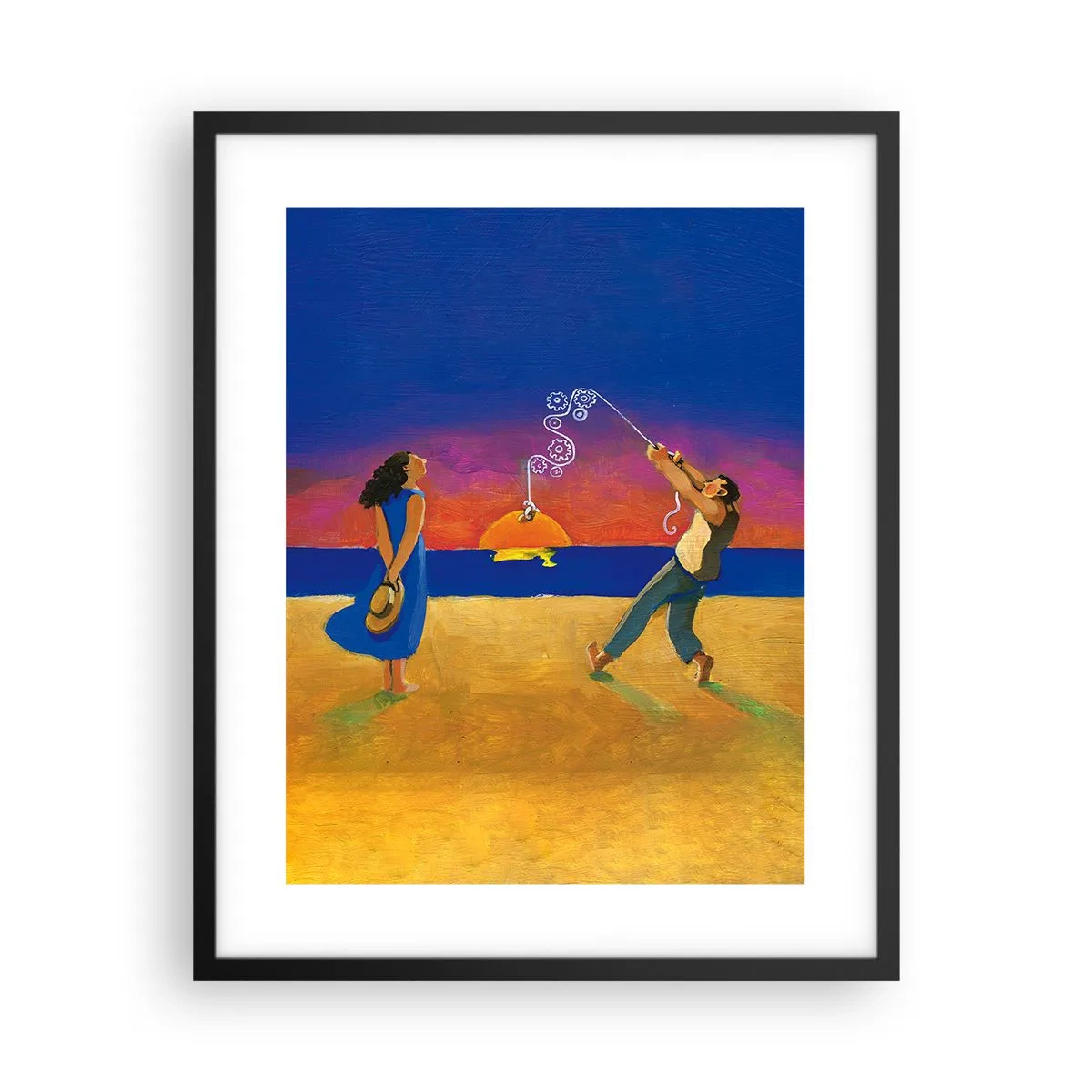 Póster en marco negro - Mucho más que una estrella del cielo - 40x50 cm
