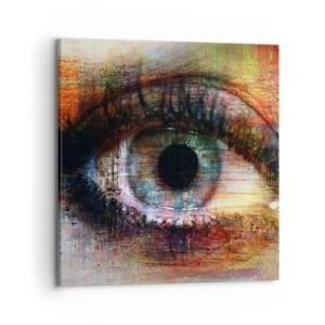 Cuadro sobre lienzo - Impresión de Imagen - Puedes mirar en el alma - 70x70 cm