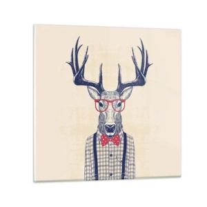 Cuadro sobre vidrio - Impresiones sobre Vidrio - Una extravagancia lúdica - 70x70 cm