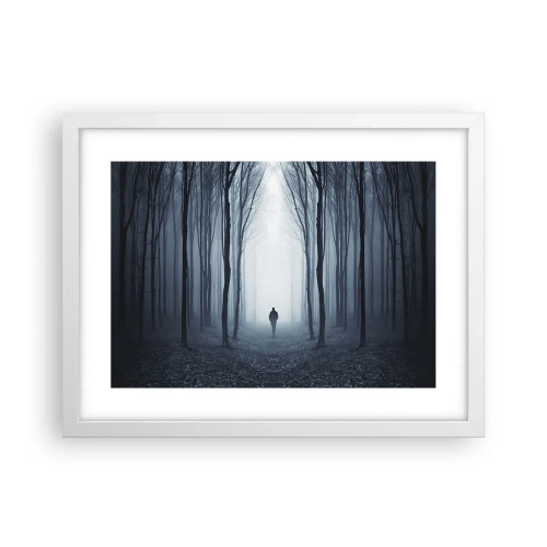 Póster en marco blanco - Alto y claro - 40x30 cm