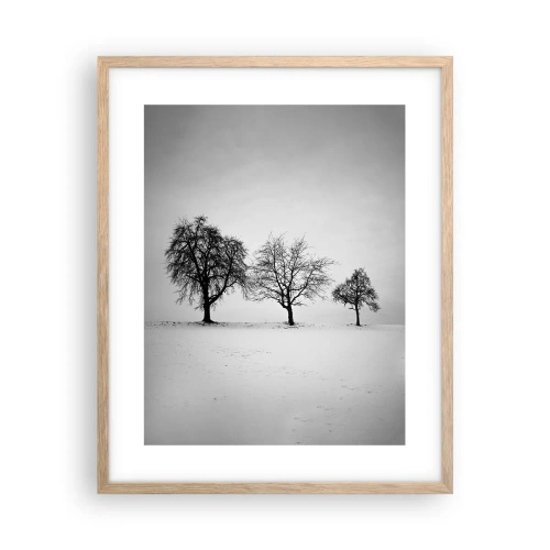 Póster en marco roble claro - ¿Con qué sueñan? - 40x50 cm