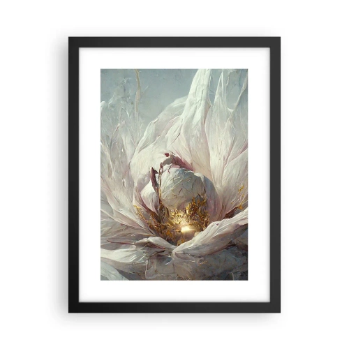 Póster en marco negro - Florece una vez cada cien años - 30x40 cm