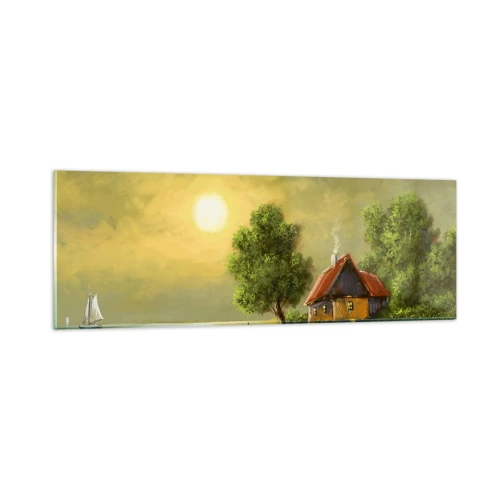 Cuadro sobre vidrio - Impresiones sobre Vidrio - Es hermoso, como salido de un cuadro - 90x30 cm