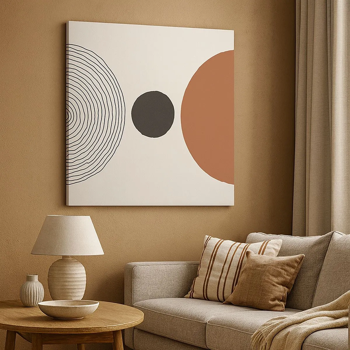 Cuadro sobre lienzo - Impresión de Imagen - En el centro de la atención - 30x30 cm