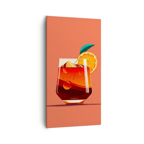 Cuadro sobre lienzo - Impresión de Imagen - Refresco de verano - 55x100 cm