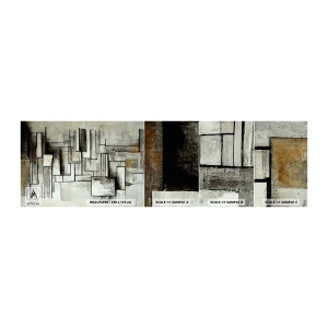 Muestra de fotomural autoadhesivo Deluxe Sticker - El poder de la sencillez - Pedazo, Envejecido, guiones - 100x30 cm