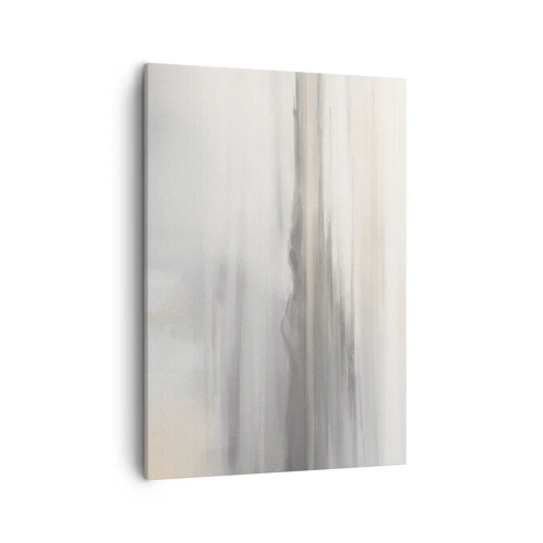 Cuadro sobre lienzo - Impresión de Imagen - Un paisaje sutil en tonos grises y beige. - 50x70cm - Una distancia reflexiva - Decoración de pared moderna para salón y dormitorio ARTTOR