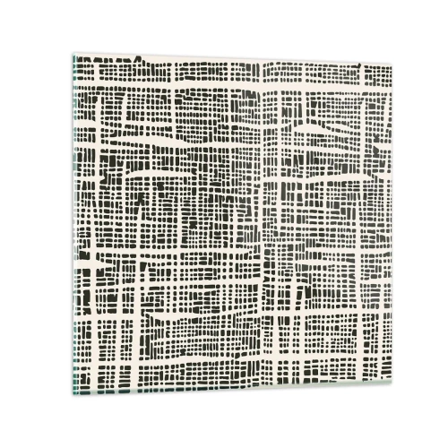 Cuadro sobre vidrio - Impresiones sobre Vidrio - Composición del tejido - 30x30 cm