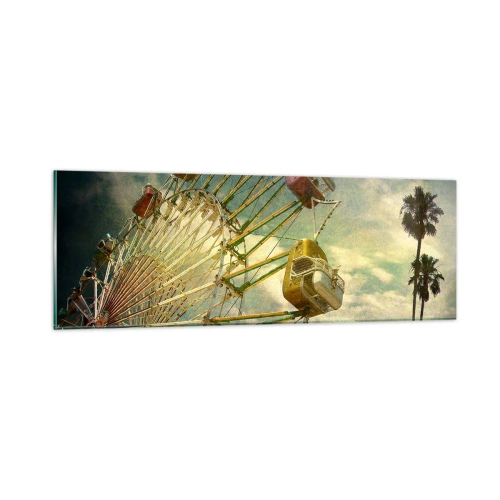 Cuadro sobre vidrio - Impresiones sobre Vidrio - Será, será un día estupendo.... - 90x30 cm