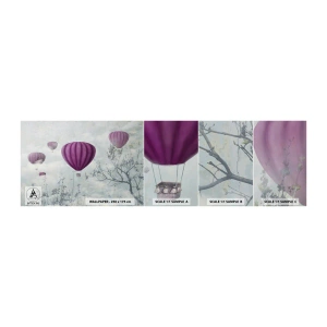 Muestra de fotomural autoadhesivo Deluxe Sticker - Surcando los cielos - Abstracción, vuelo en globo, Gráficos - 100x30 cm